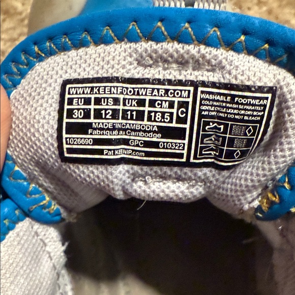 Keen Kids Blue and Yellow Sneakers - Picture 2 of 10